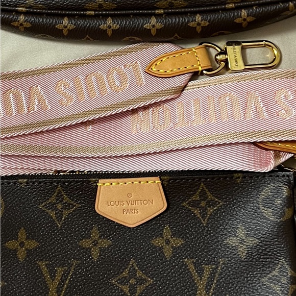 NOT FOR SALE Louis Vuitton MULTI POCHETTE ACCESSOIRES MP pink strap - Picture 13 of 14